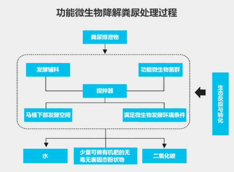 1,微生物菌降解粪尿处理过程示意图